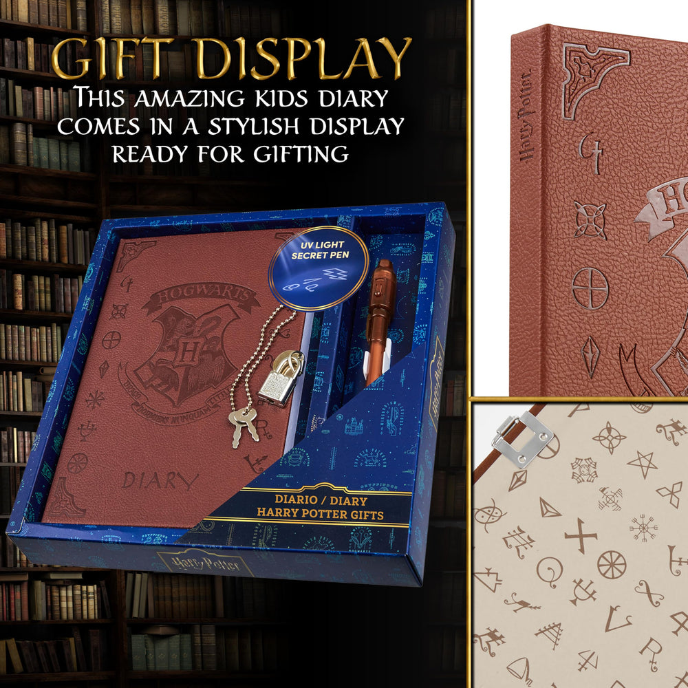 Harry Potter faux leather journal with soft cover for premium writing