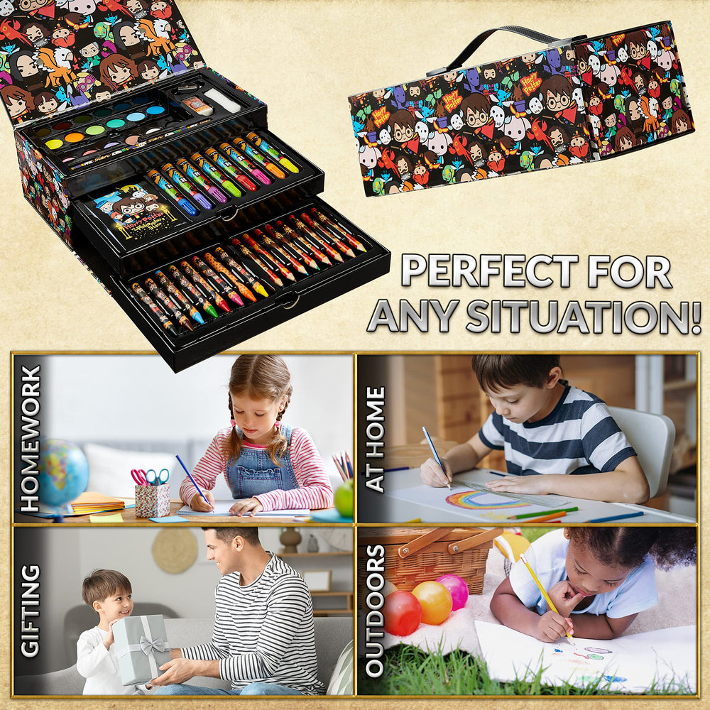 Harry Potter Gifts washable markers enable clean, mess-free art sessions.