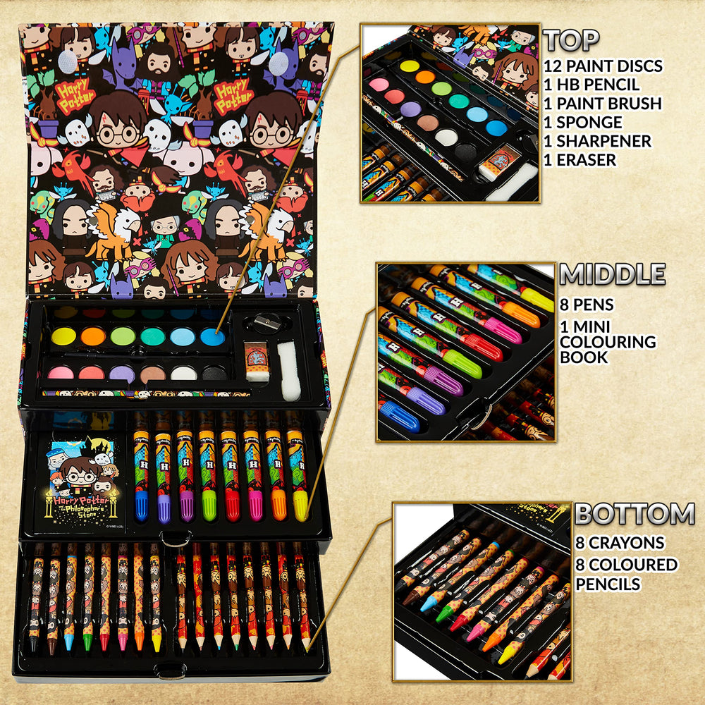 Harry Potter Gifts watercolor paints deliver vibrant washes for imaginative scenes.
