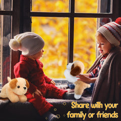 Harrycle Mixed-color puppy plush set for party favors and playful decor