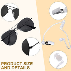 Harrycle secret service earpieces close-up highlighting lightweight wear