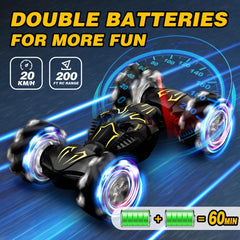 HarworLife RC car with dual sprays for interactive outdoor fun.