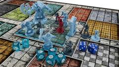 Hasbro HeroQuest Frozen Horror artifact cards highlight treasure options.