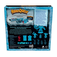 Hasbro HeroQuest Frozen Horror box art displaying the chilling theme.