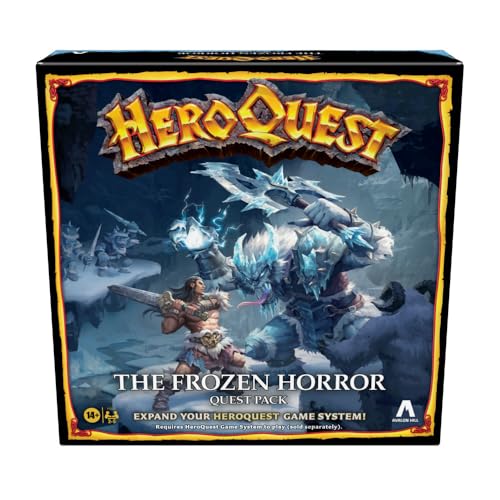 Hasbro HeroQuest Frozen Horror quest book open for new adventures.