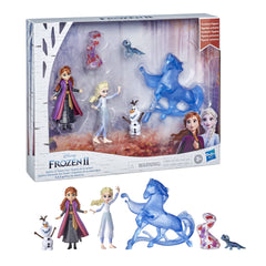 Hasbro Disney Frozen II Spirits of Nature Olaf and Bruni dolls with collectible detailing.