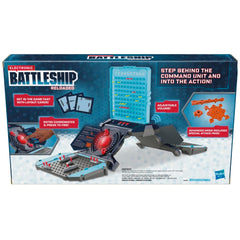 Hasbro Battleship Reloaded suitable for ages 8 and up, with solo play option.