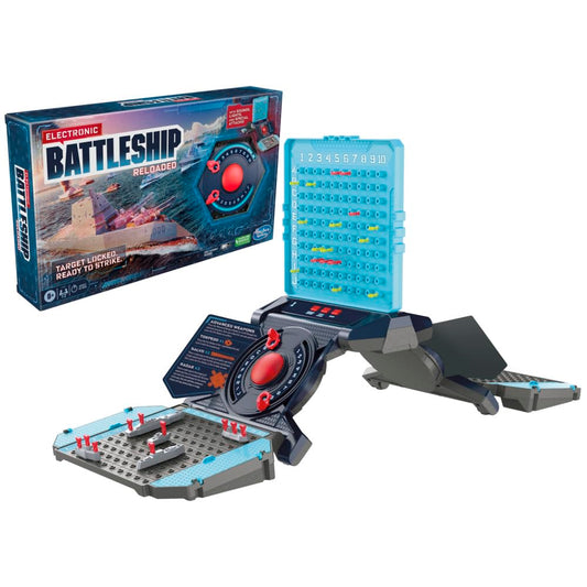 Hasbro Electronic Battleship Reloaded control panel for immersive coordinate input.