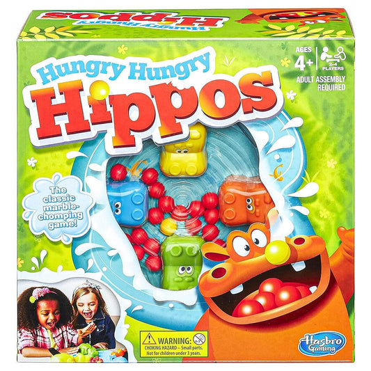 Hasbro Elefun and Friends Hungry Hippos hippos chomping in fast play