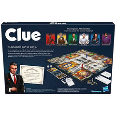 Hasbro Gaming Clue cards and notepad help track clues during play.