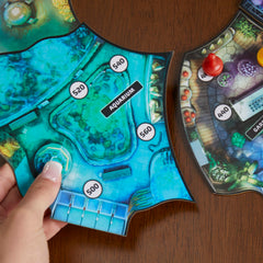 Hasbro Gaming Clue Escape World’s Fair board-building reveals changing rooms as you play.