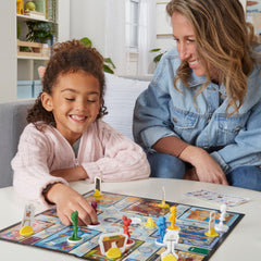 Hasbro Gaming Clue Junior seek-and-find tiles showcase visual clues that spark observation.