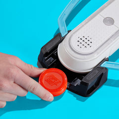Hasbro Gaming Hypershot included pucks and rails ready for immediate play.