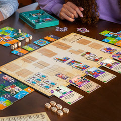Hasbro Gaming Life in Reterra building-cards reveal powers that affect scoring