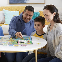 Family table setup during play with smiling players and shared moments.
