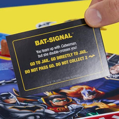 Hasbro Gaming Monopoly Batman Edition Harley Quinn villain on board.