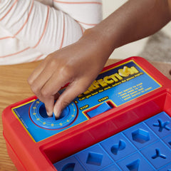 Hasbro Gaming Perfection shape holes inviting quick recognition and placement during play