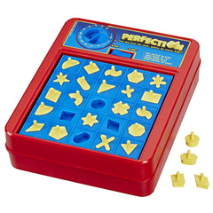 Hasbro Gaming Perfection shape pieces providing tactile play and fine motor practice