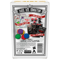 Hasbro Gaming Risk Strike dice in motion for fast, tactical battles.