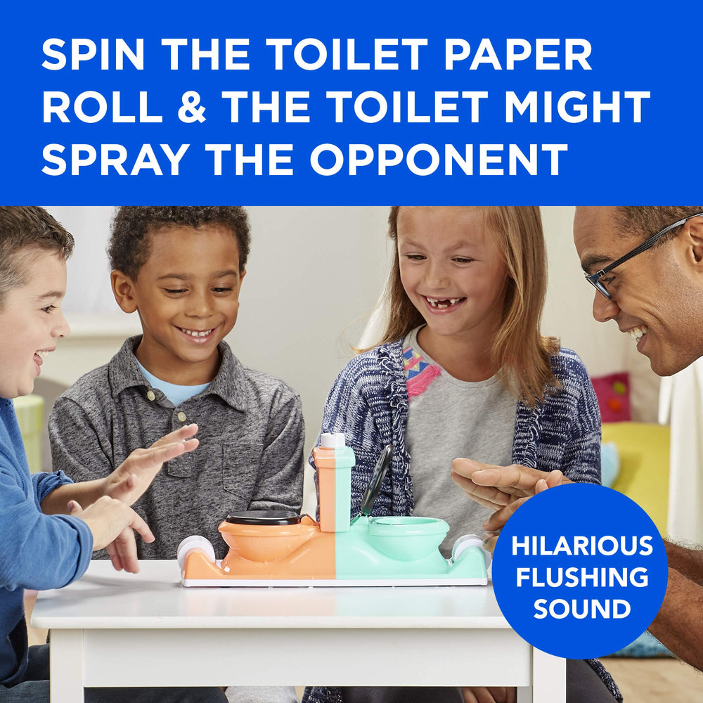 Hasbro Gaming Toilet Trouble Flushdown game packaged box ready for gifting