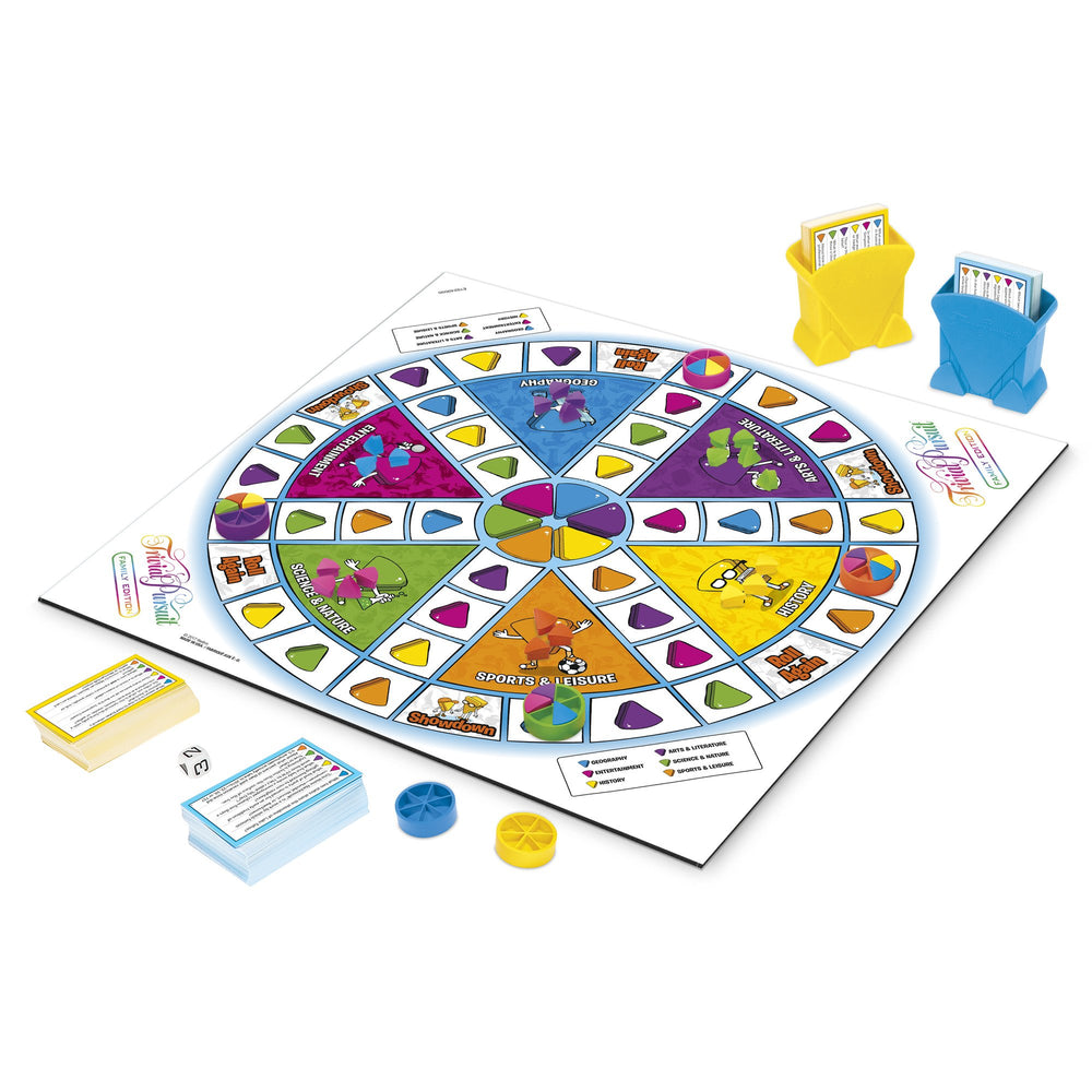 Hasbro Gaming Trivial Pursuit Family Edition kids cards enabling inclusive family play.