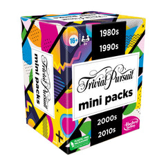 Hasbro Gaming Trivial Pursuit Mini Pack portable travel pack enables quick play anywhere.