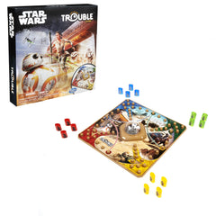 Hasbro Gaming Trouble Star Wars Edition Pop-O-Matic dice roller speeds up turns