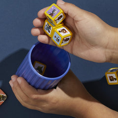 Hasbro Yahtzee Jr. Star Wars Taborr die removal demonstrates turn limits.