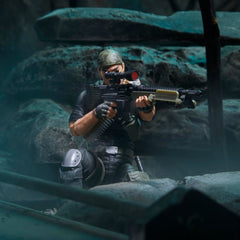 Hasbro Tunnel Rat figure includes two guns for dynamic poses.