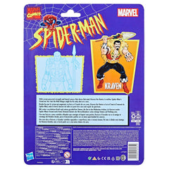 Hasbro Kraven Spider-Man figure close-up highlighting textures and craftsmanship.