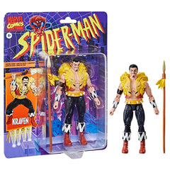 Hasbro Kraven Spider-Man figure front view for display and collection.
