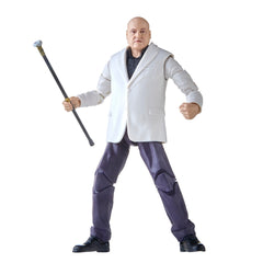 Hasbro Marvel Legends display-ready Kingpin with other figures in collection.