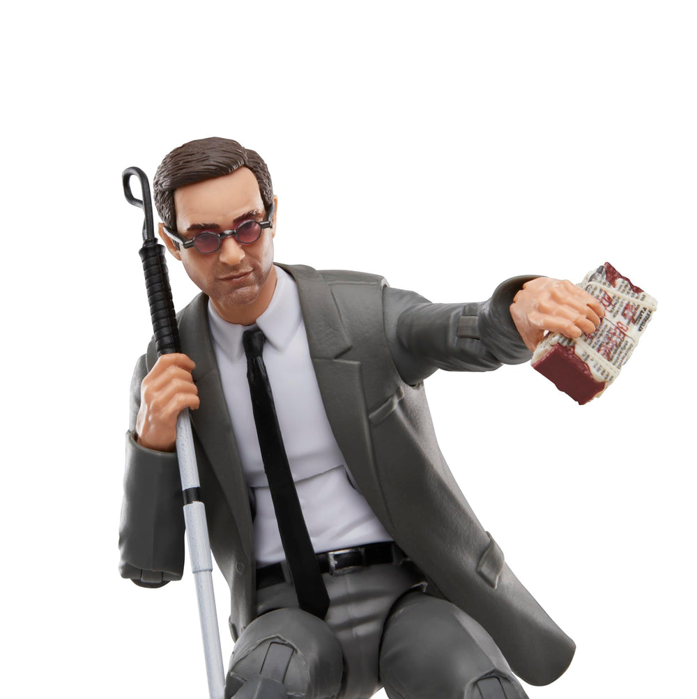 Hasbro Marvel Legends Matt Murdock articulation supports dynamic posing.