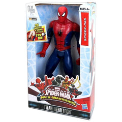 Marvel packaging art featuring Spider-Man for collectible display.