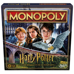 Hasbro Monopoly Harry Potter Edition box front inviting gift-ready magic.