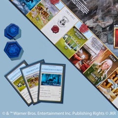 Hogwarts venues board shot from Hasbro Monopoly Harry Potter Edition.