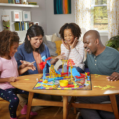Hasbro Mouse Trap colorful-game-pieces emphasize accessible, social play for kids.