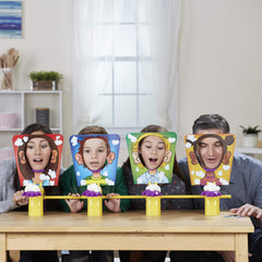 Hasbro Pie Face Game chin rest supports comfortable play.