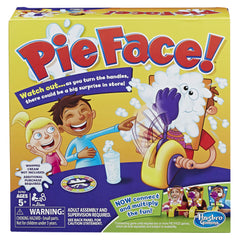 Hasbro Pie Face Game thrower arm ready for tense surprises.