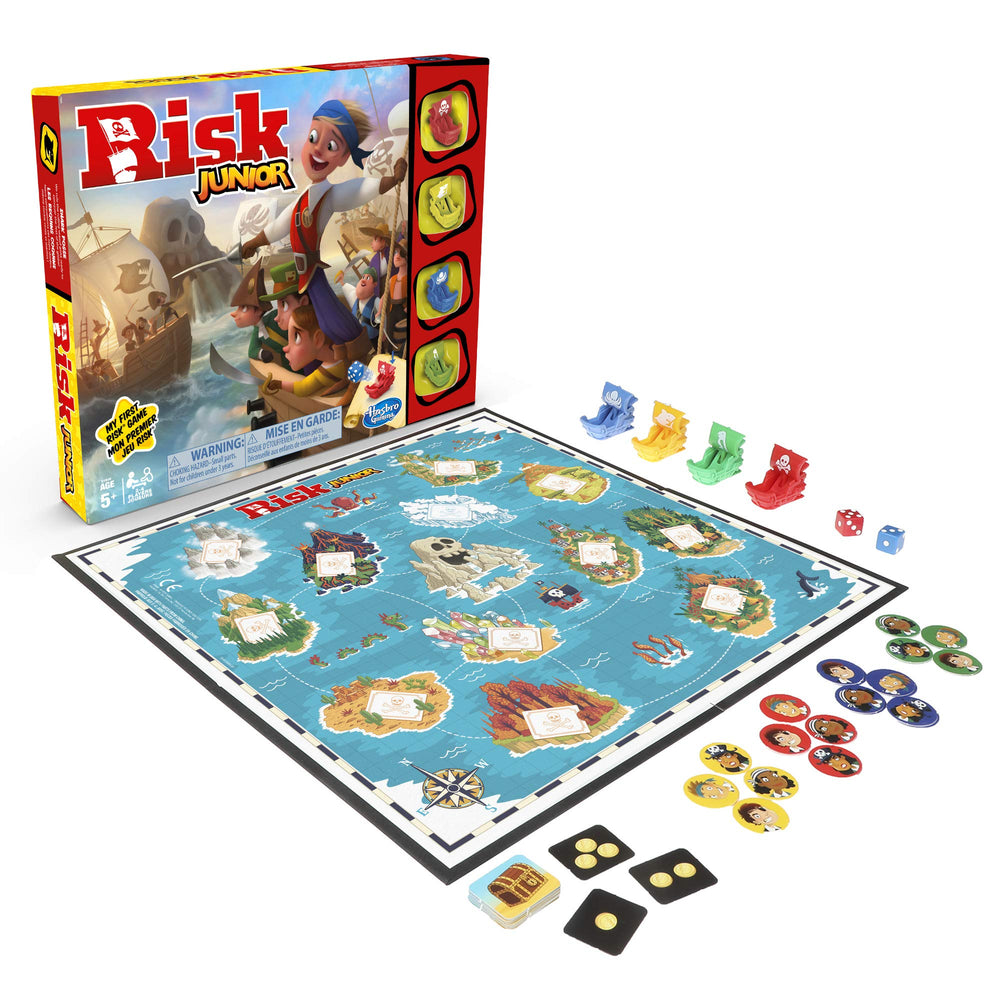Hasbro Risk Jr treasure cards sparking strategic decisions during friendly battles