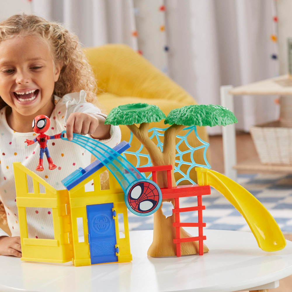 Hasbro Spidey Playground foldable design for easy storage