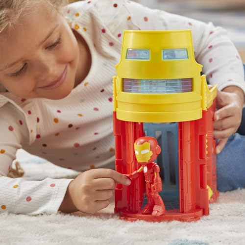 Hasbro Spidey Stark Tower designed for ages 3 and up for growing adventures.
