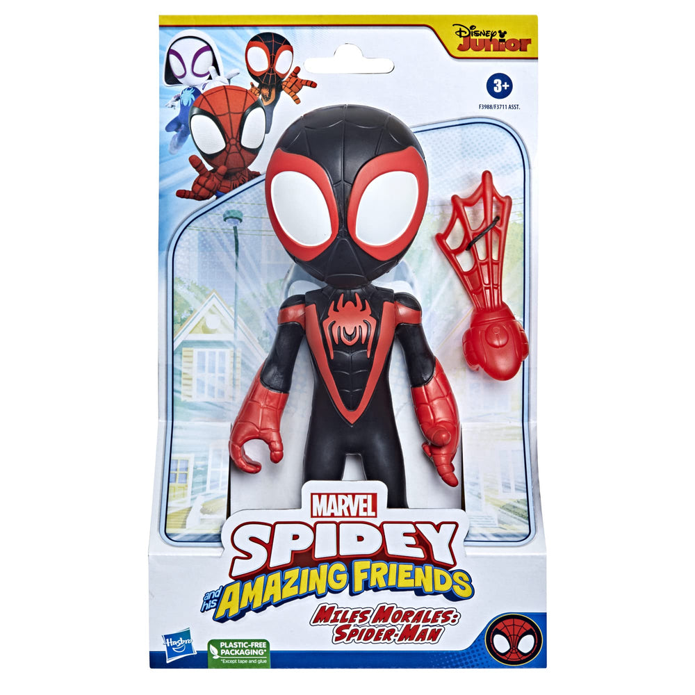 Miles Morales figure with poseable head for dynamic action poses.