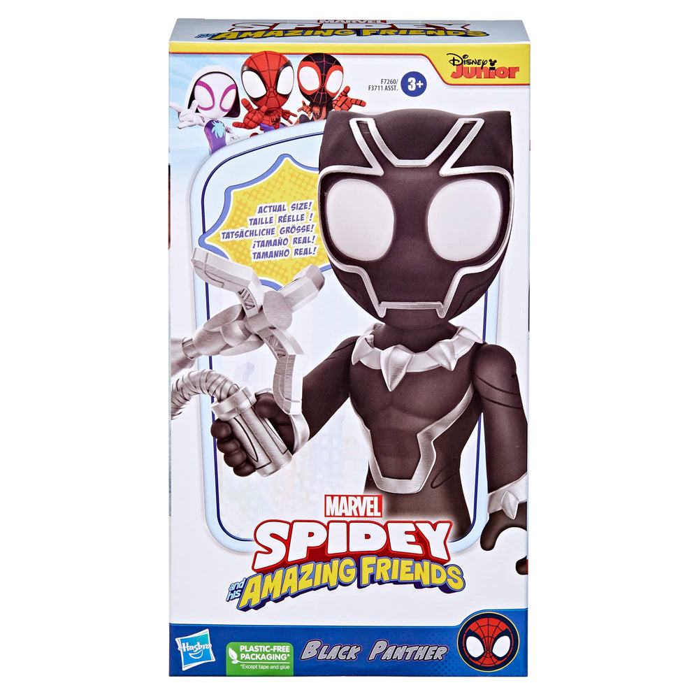 Black Panther claw shield accessory included for action scenes.