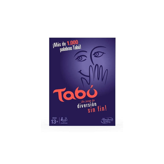 Hasbro Taboo Dice Game Spanish Version setup scene shows quick party fun.