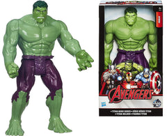 Hasbro Titans Hero Series Hulk 12-inch figure in a heroic pose for imaginative play.
