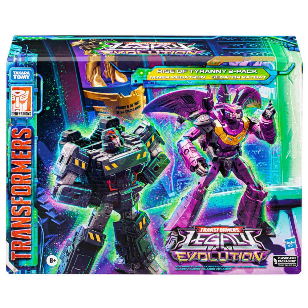Hasbro Transformers Rise of Tyranny Senator Ratbat hovercraft mode with pickaxe