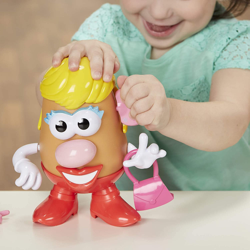 HASBROSERIES Mrs Potato Head handbag completes quirky character looks.