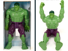 HASBROSERIES Titans Hulk 12-inch action-ready figure in dynamic display scene.