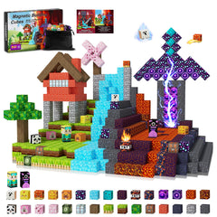 HASTRIDE magnetic blocks close-up highlighting colorful magnets and rounded edges for safe play.